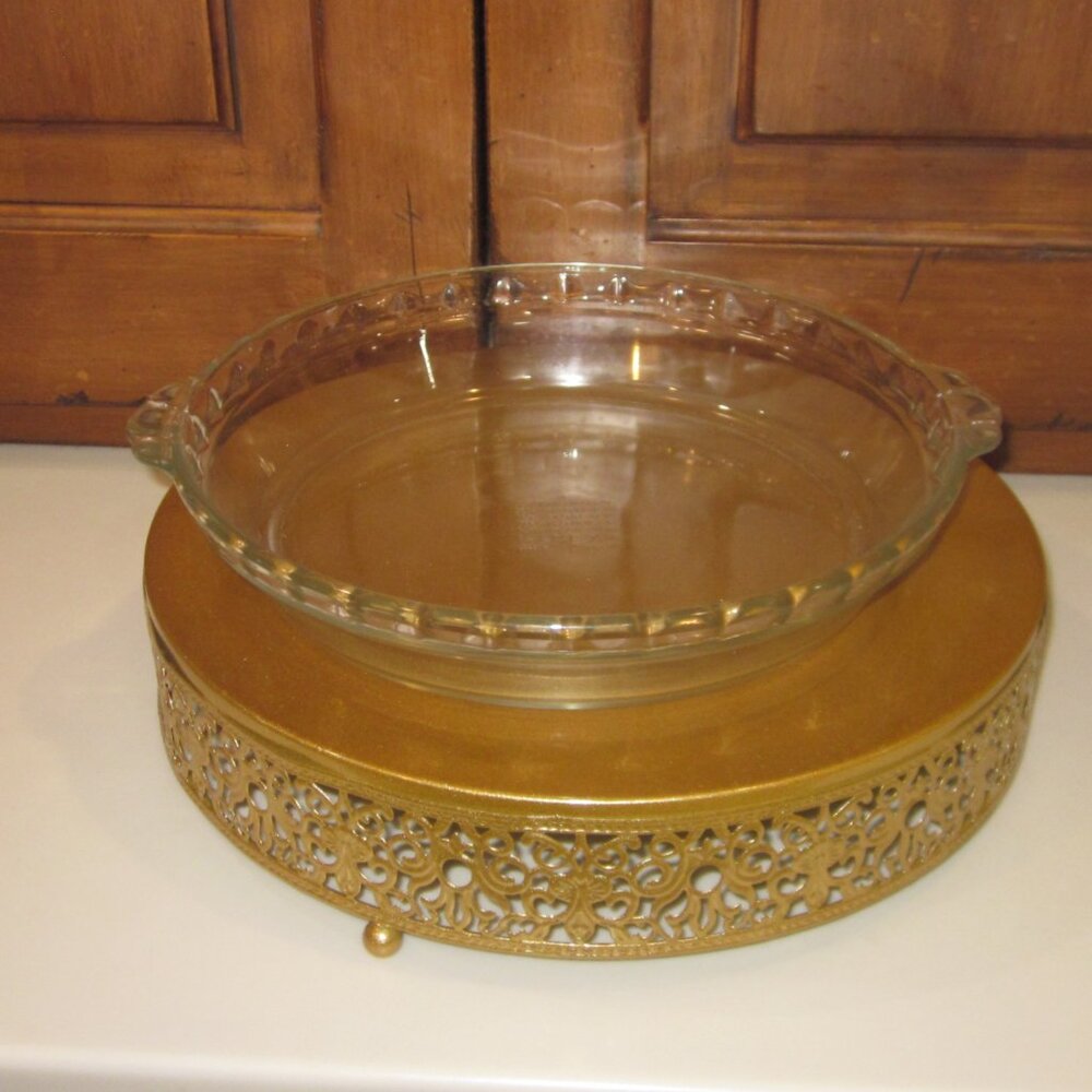 Vintage Pyrex Glass Deep Pie Plate 9.5" - Picture 2 of 3